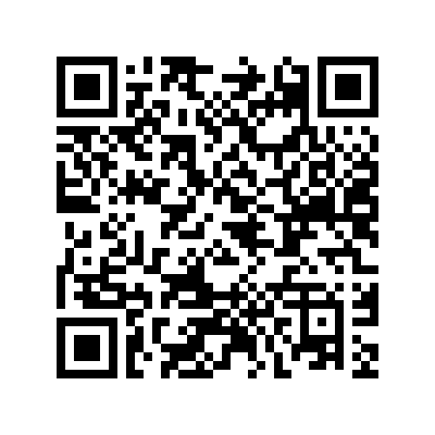 QR-Code: schwarz weißes Quadrat, oben links, rechts und unten links in der Ecke jeweils ein schwarzes Quadrat mit einem weißen und schwarzen Rahmen, die restliche Fläche besteht auf weißen und schwarzen willkürlich angeordneten Vierecken